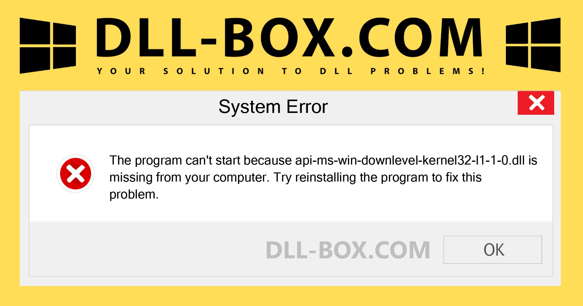 Api Ms Win Downlevel Kernel32 L1 1 0 Dll Free Download For Windows Dll Box Com Api Ms Win Downlevel Kernel32 L1 1 0 Dll Free Download For Windows Dll Box Com